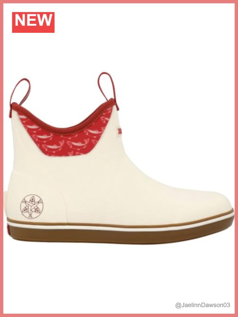 Waterproof Pull-On Ankle Boots Rubber Chevron Outsole